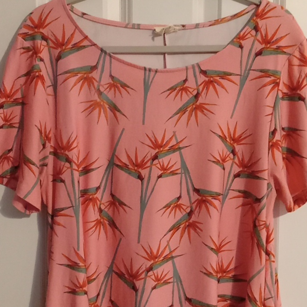 Yelete Floral Midi Dress - Pink Tropical - Picture 3 of 6
